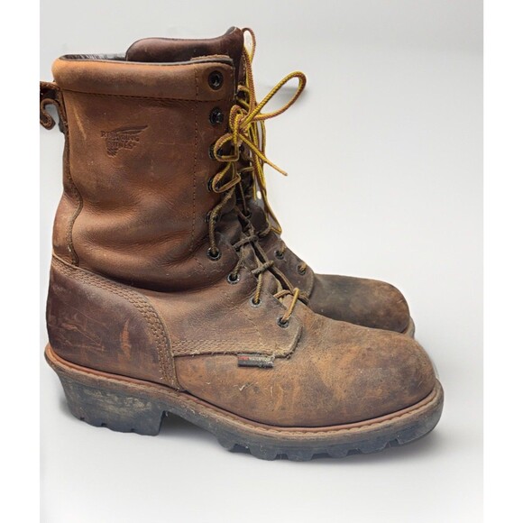 Vibram Other - Red Wing 4417 Mens 9.5 D Logger Boots Steel Toe Waterproof Insulated Vibram Sol